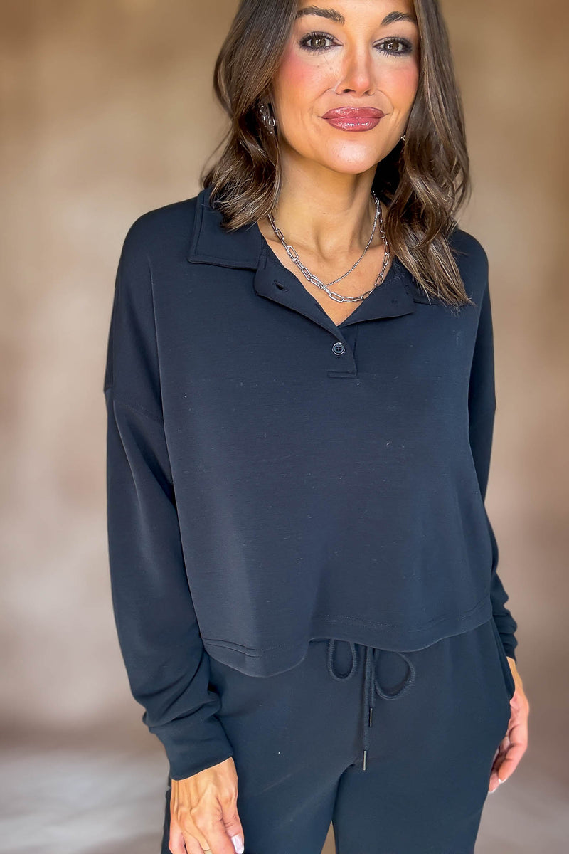 Laguna Black Luxe Top