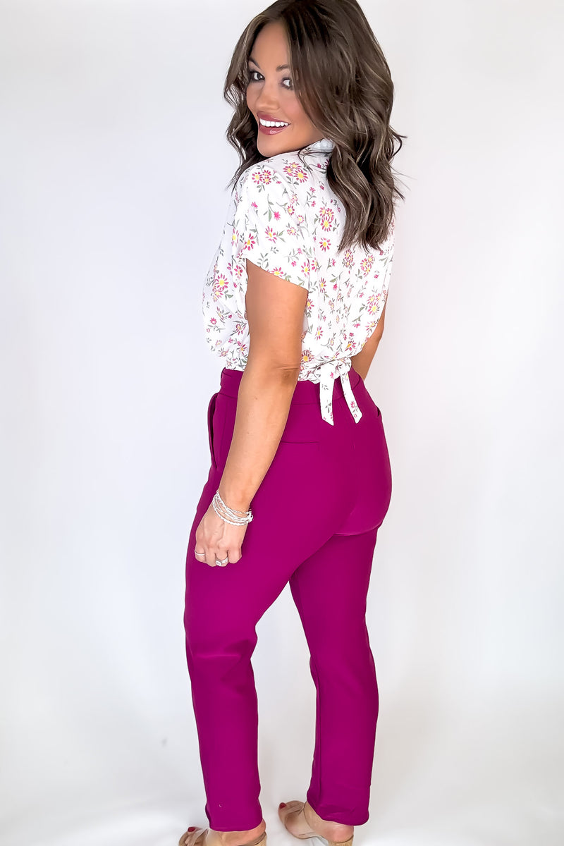 Rylie Fuchsia Pants