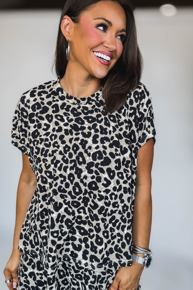 Soft Touch Leopard Knit Top