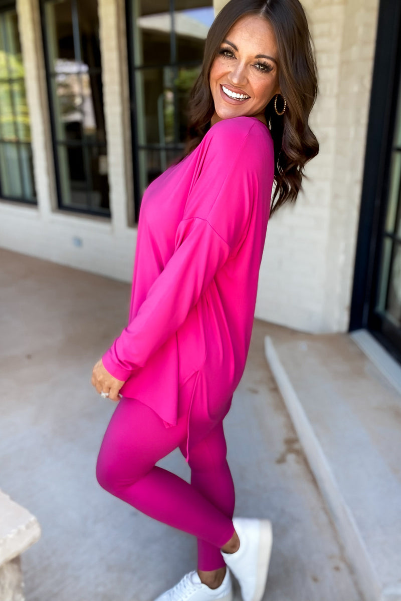Thief Of My Heart Hot Pink Two Piece Set