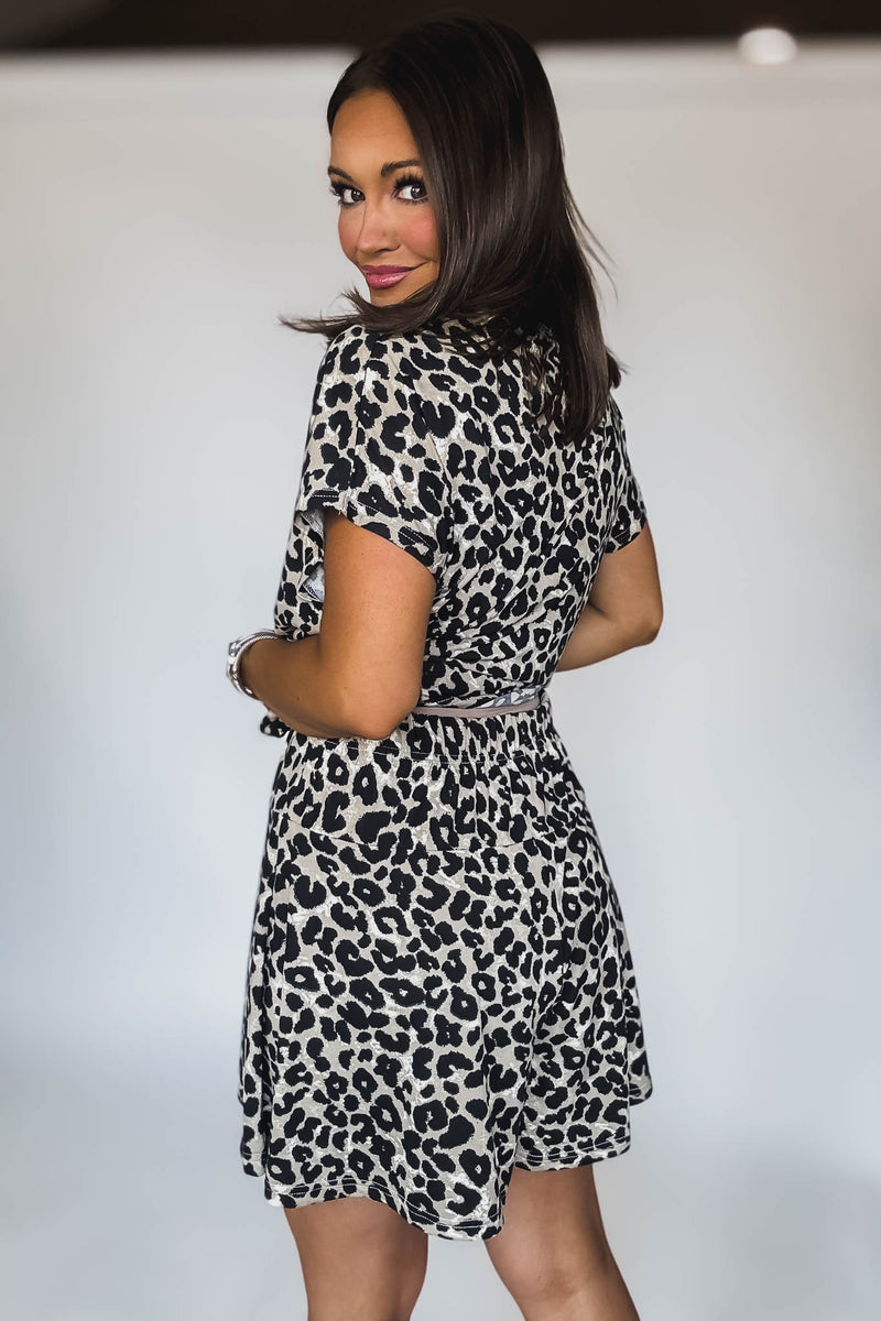 Soft Touch Leopard Knit Shorts