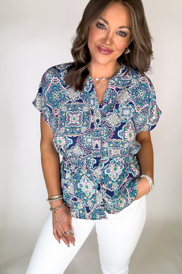 Happy Thoughts Multi Print Top