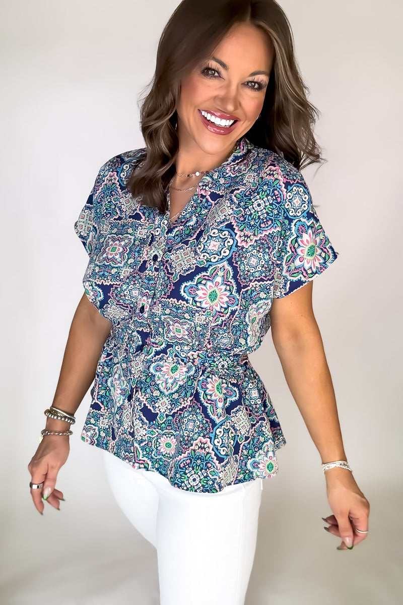 Happy Thoughts Multi Print Top