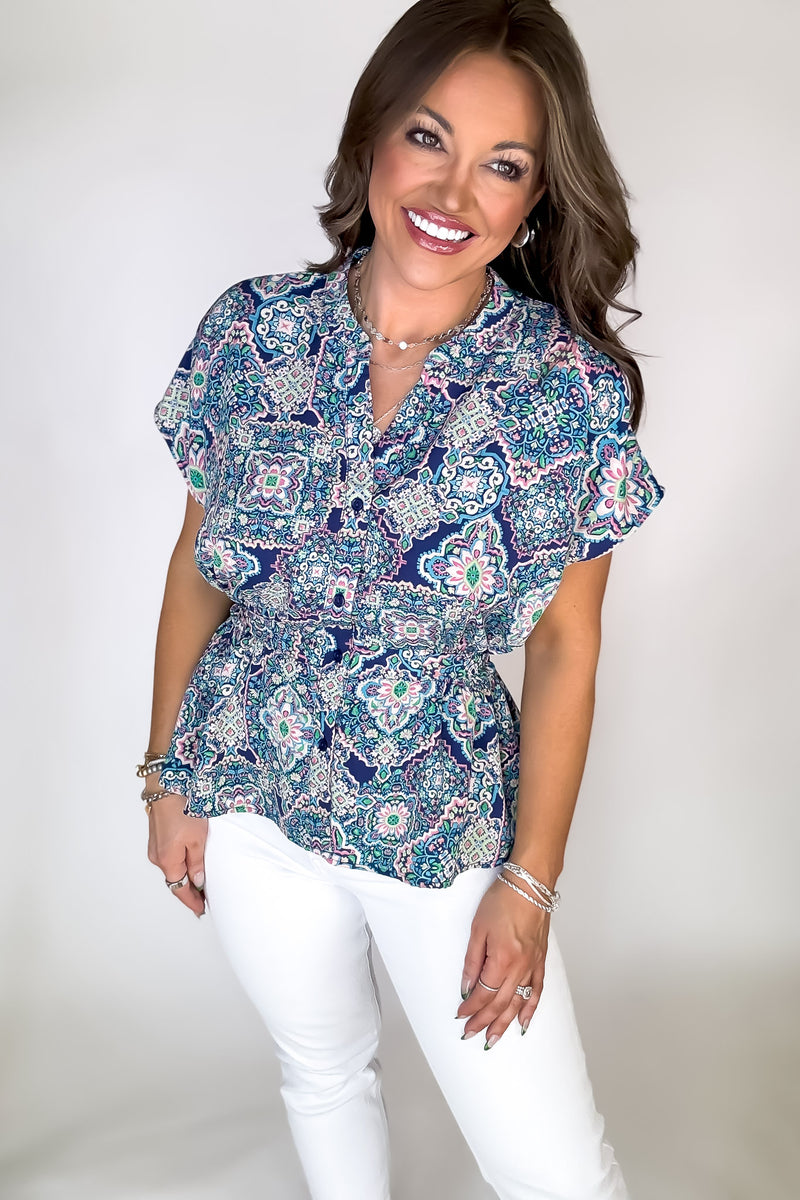 Happy Thoughts Multi Print Top