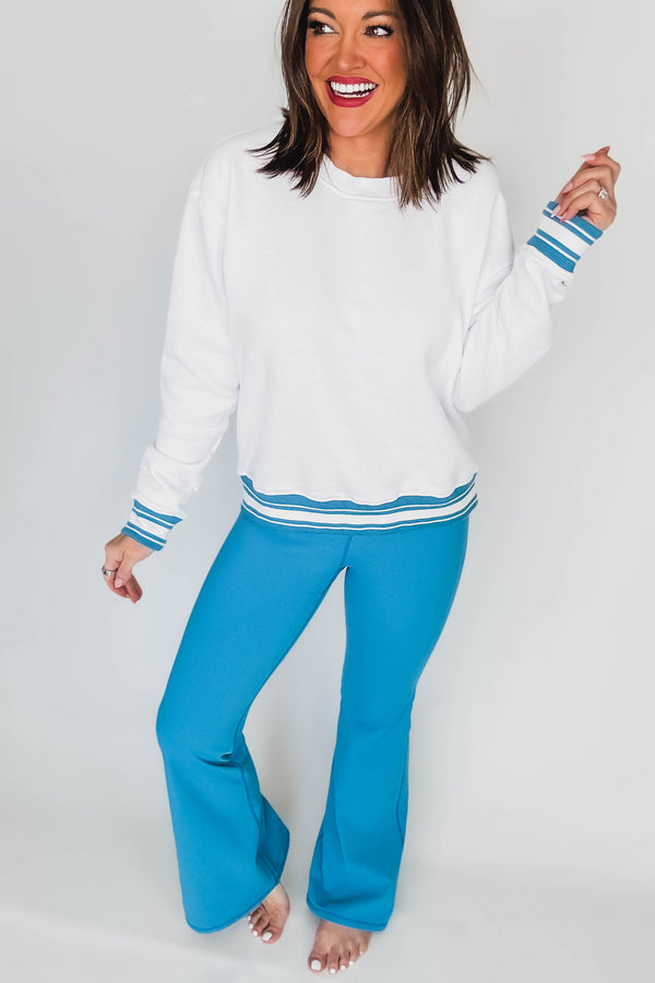 Contour Seam Blue Jay Leggings