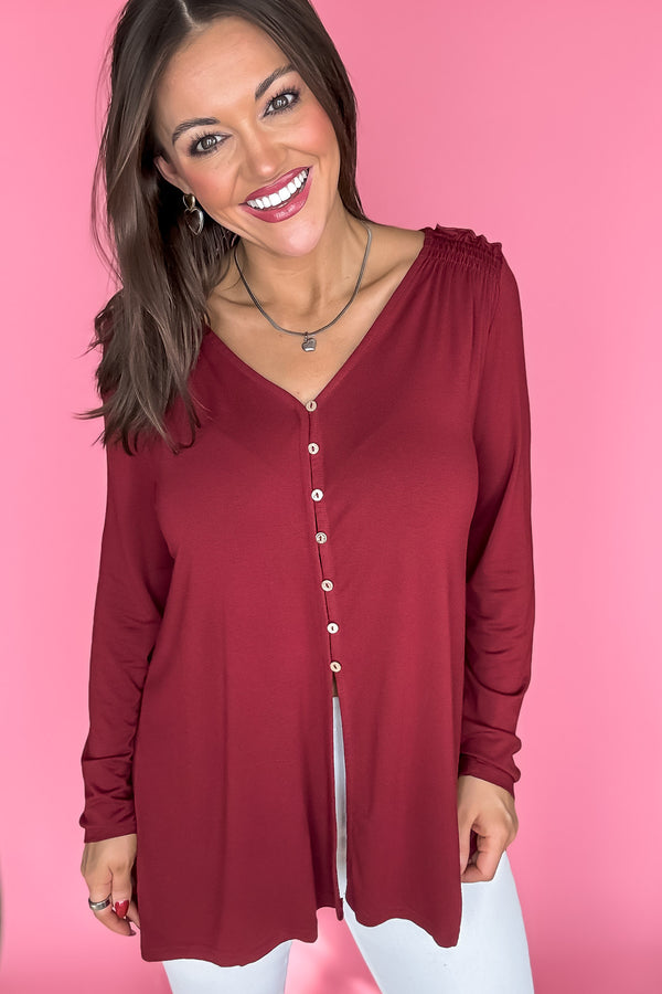 Burgundy Babe Top