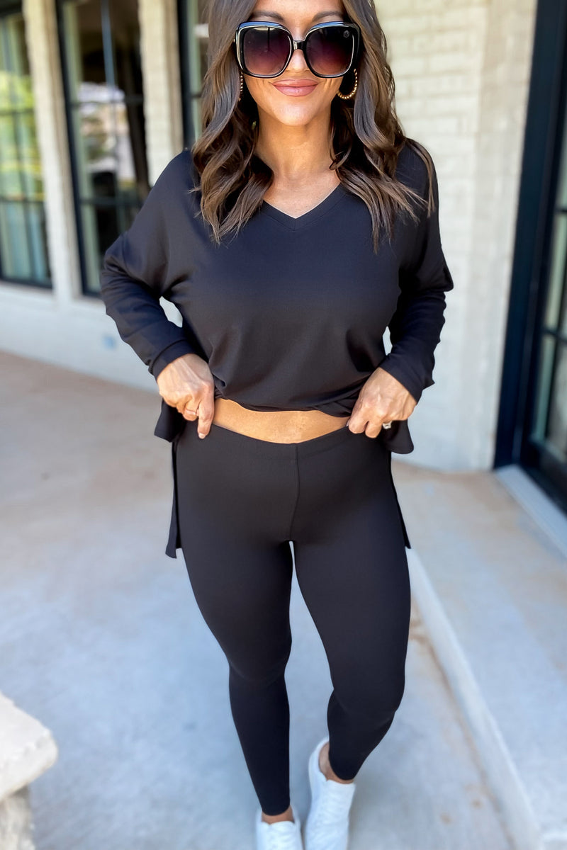 Thief Of My Heart Black Two Piece Set