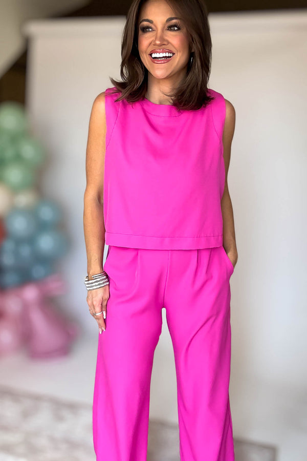 Carefree Days Fuchsia Tank Top