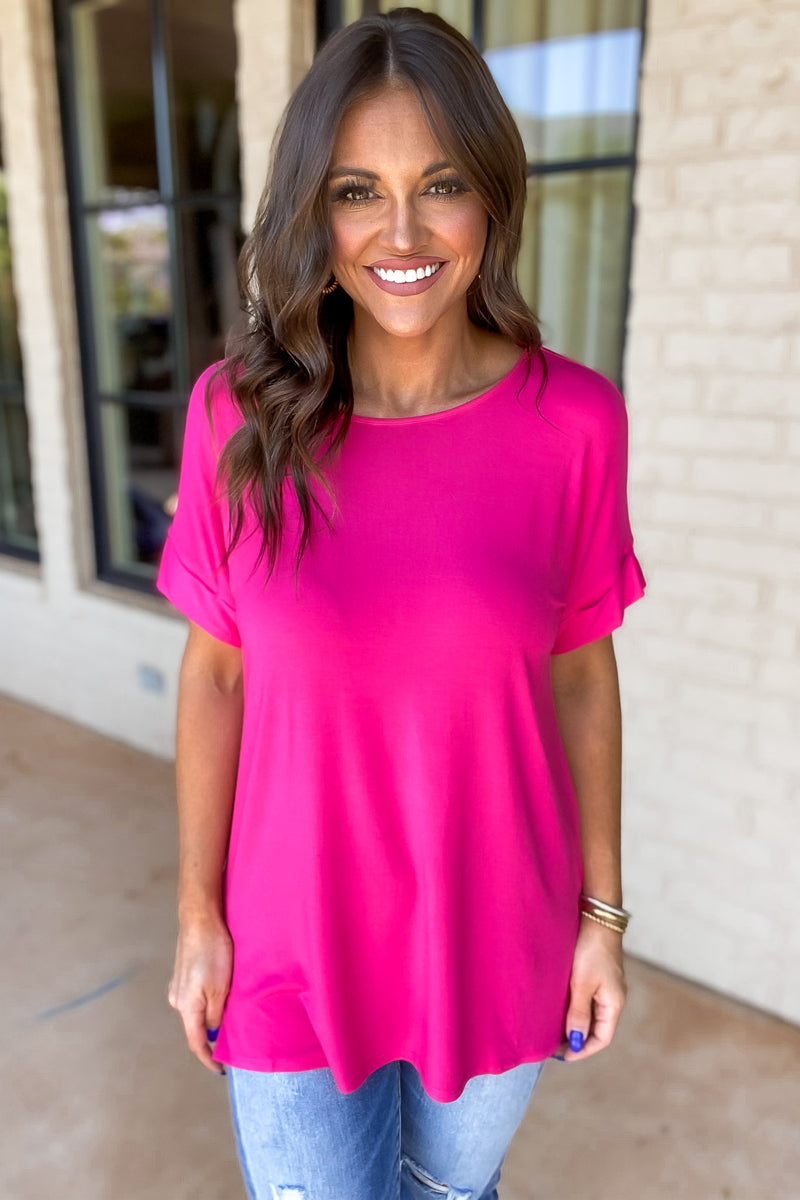 Any Day Now Fuchsia Top