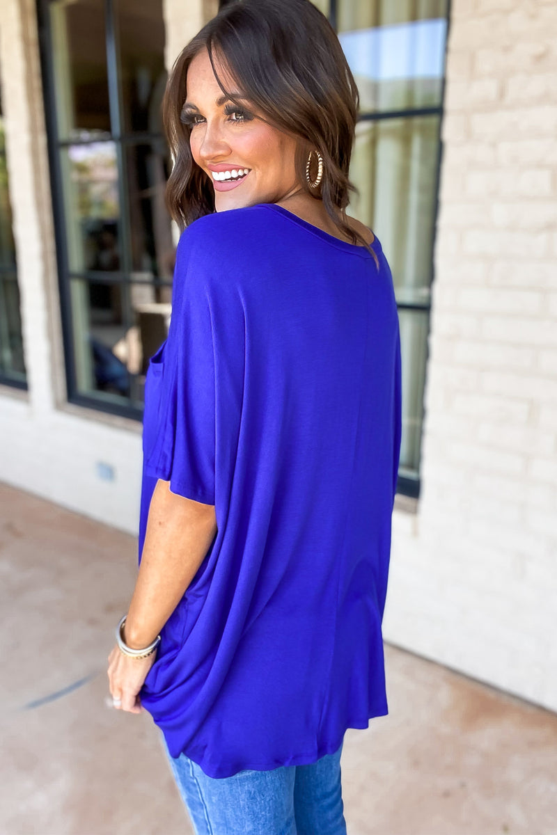 Lost In A Dream Royal Knit Top