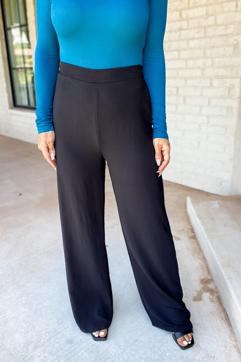 Feelings For You Black Airflow Pants