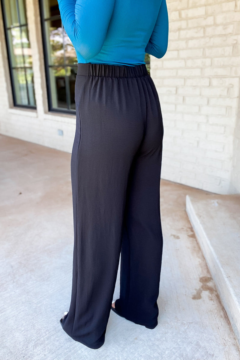 Feelings For You Black Airflow Pants
