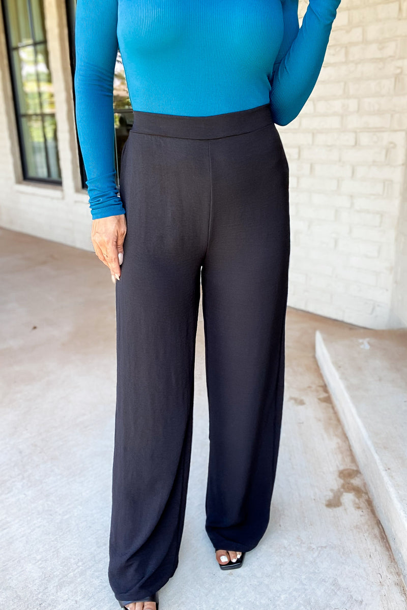 Feelings For You Black Airflow Pants