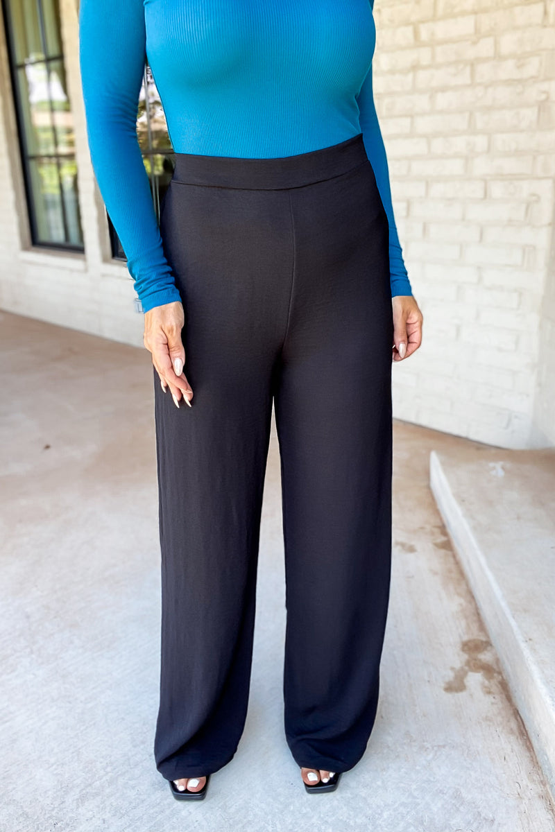 Feelings For You Black Airflow Pants