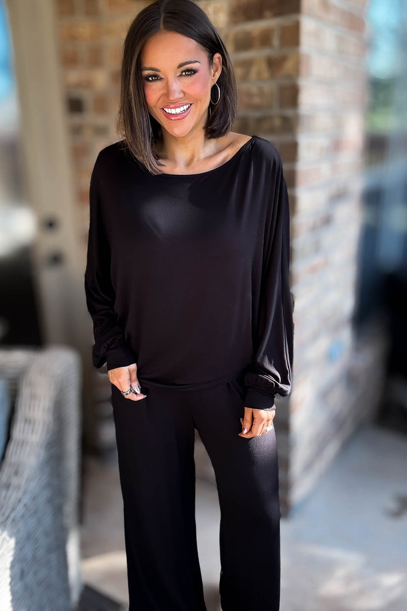 2 Heart Jersey Knit Black Top