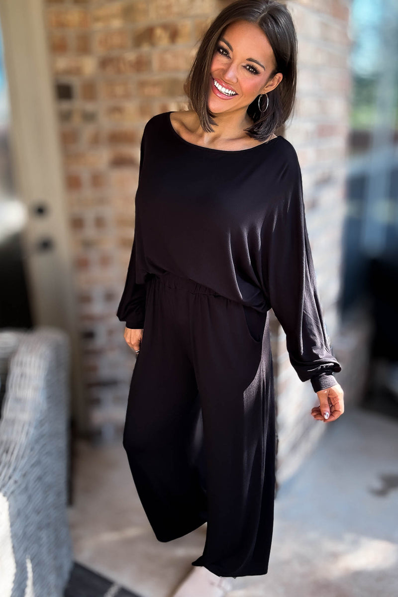 2 Heart Jersey Knit Black Top