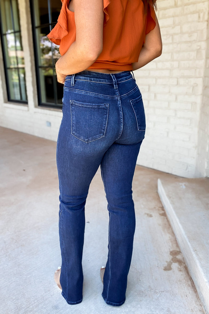 Flying Monkey High Rise Slim Straight W/Slit