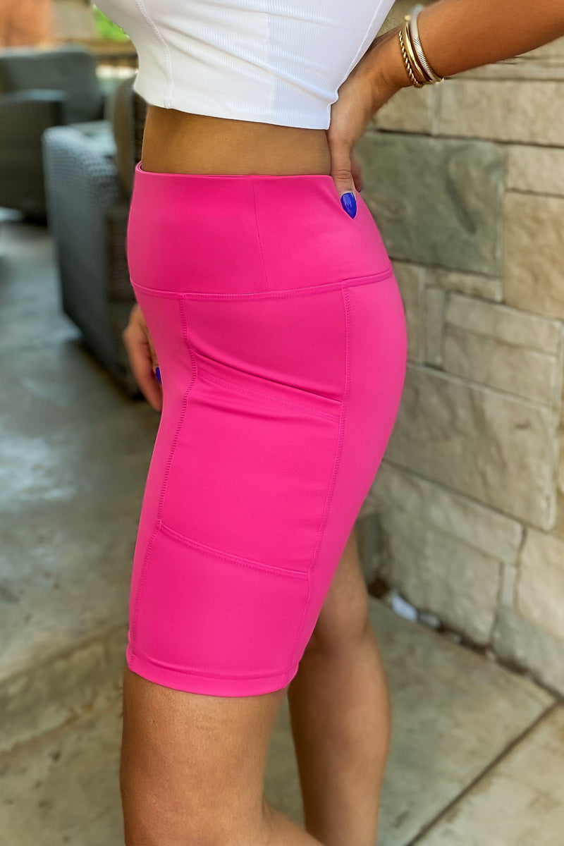 Reckless Love Pink Bike Shorts