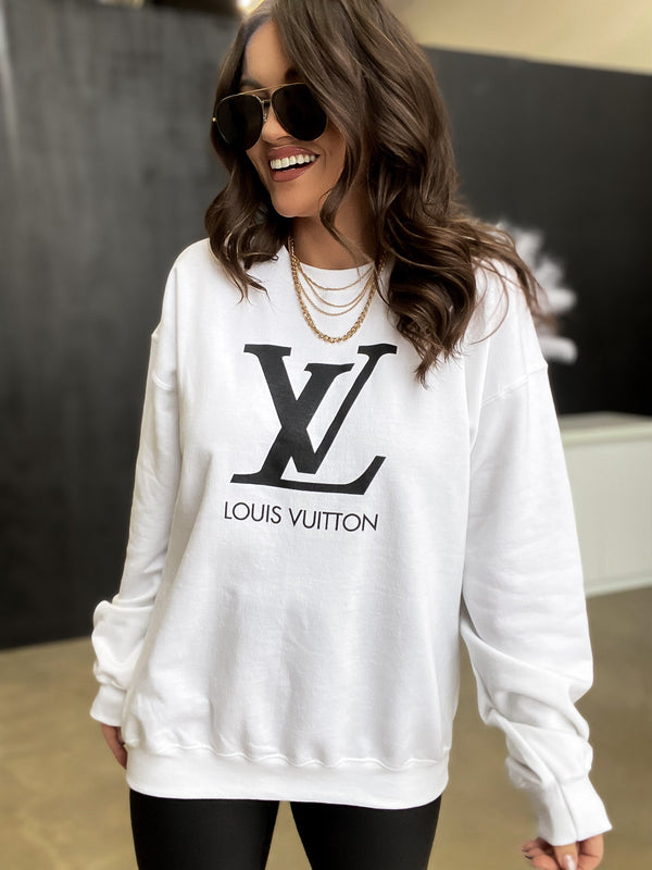 L To The V White Sweatshirt