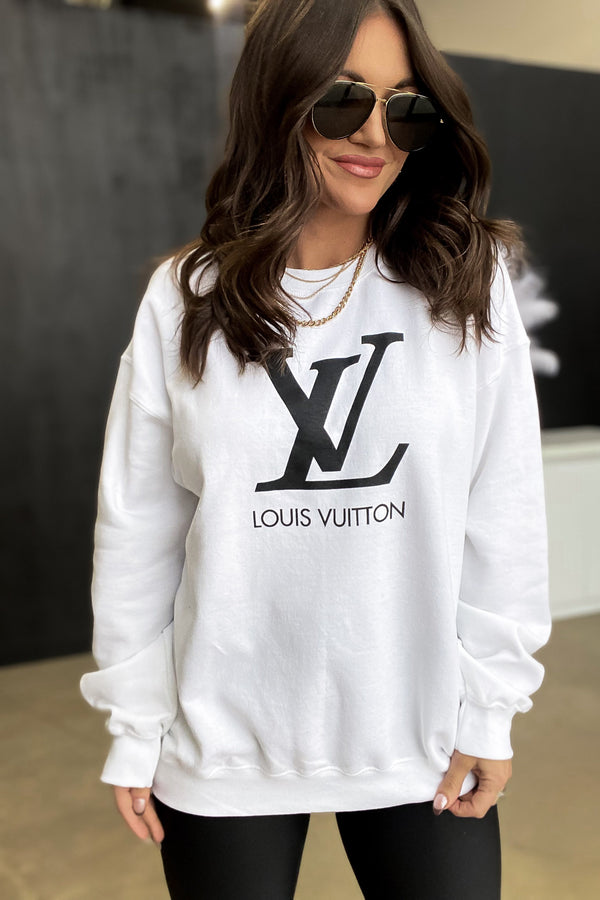 L To The V White Sweatshirt