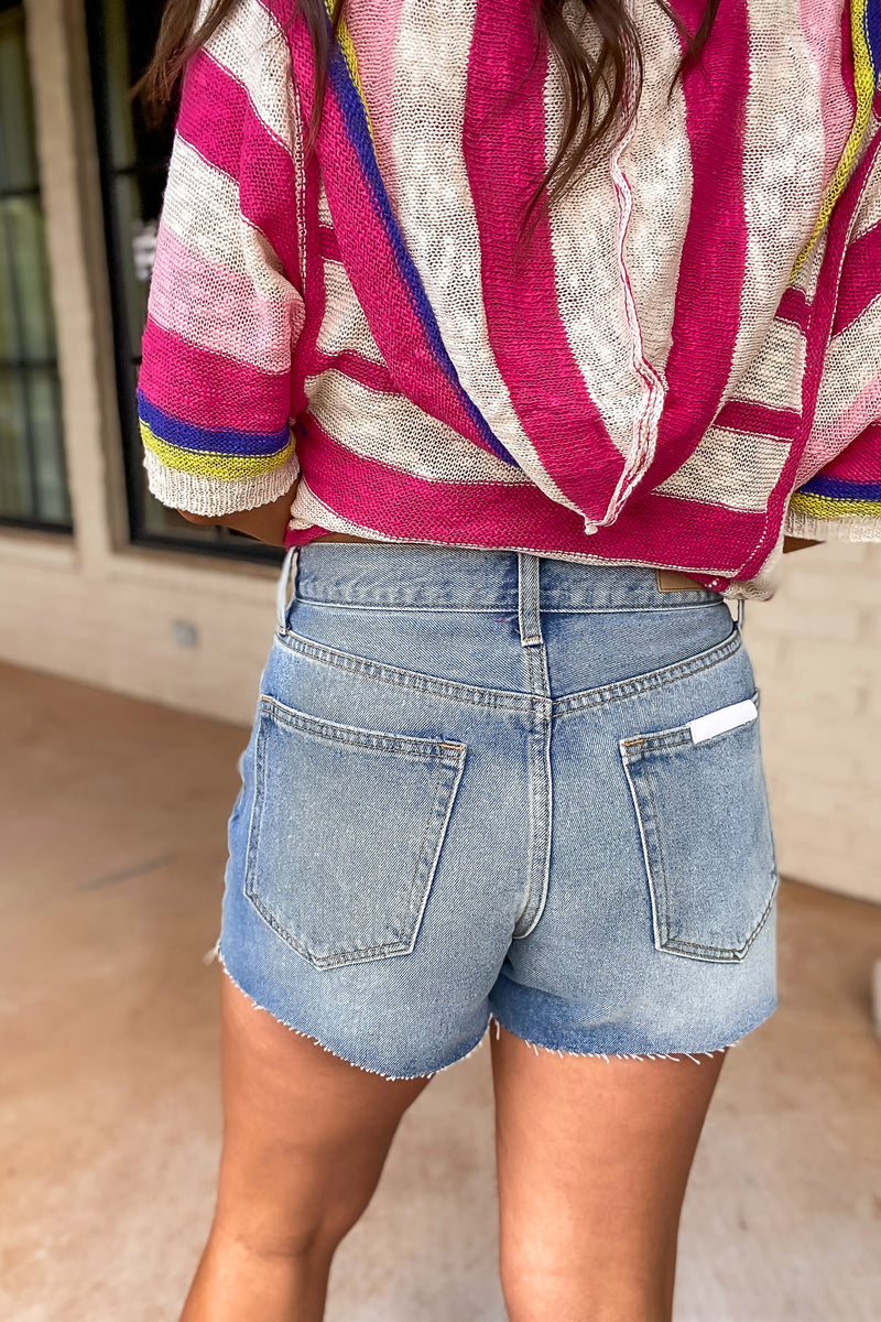 My Favorite Medium Wash Denim Shorts