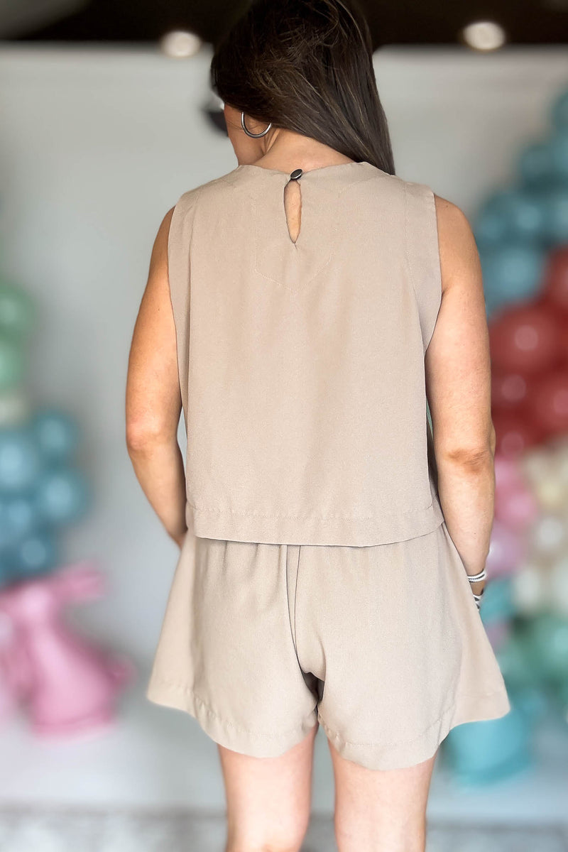 Carefree Days Light Mocha Tank Top