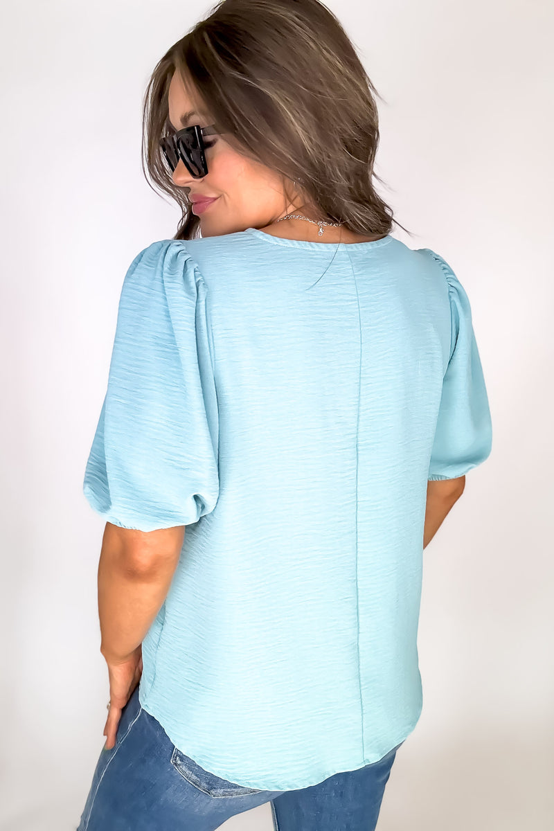 First Impressions Dusty Teal Top