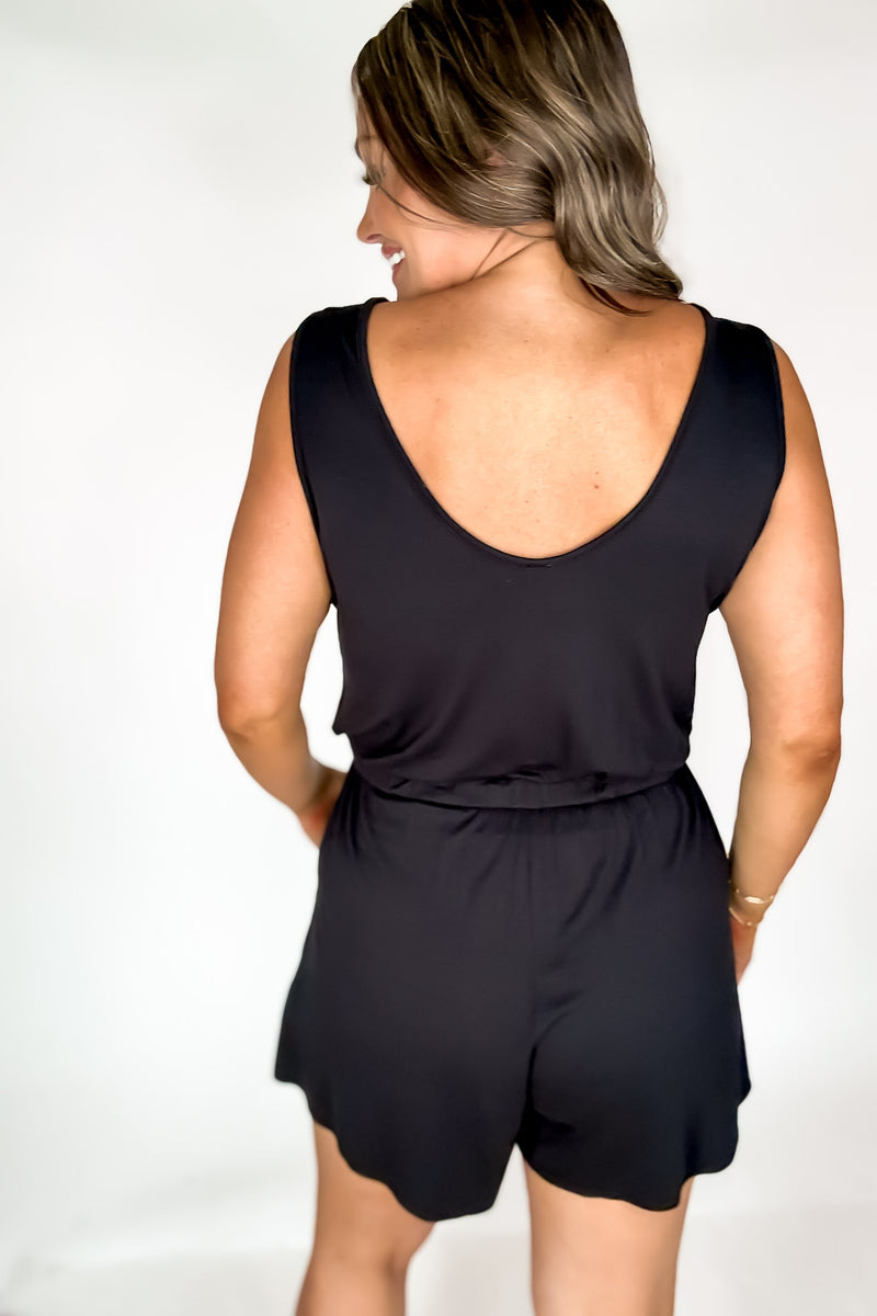 Rest And Relax Black Romper