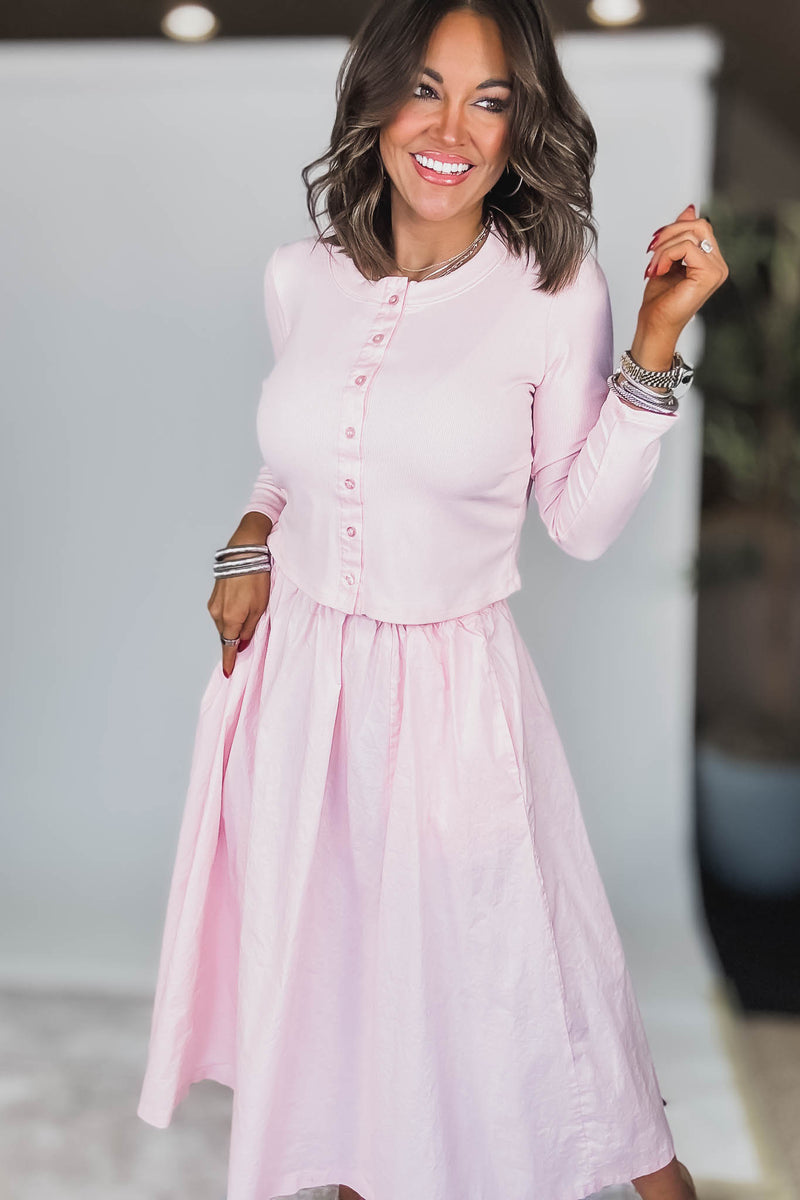 Spring Breeze Chalk Pink Skirt