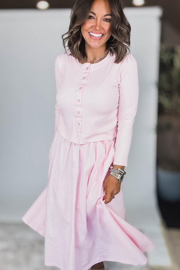 Spring Breeze Chalk Pink Skirt