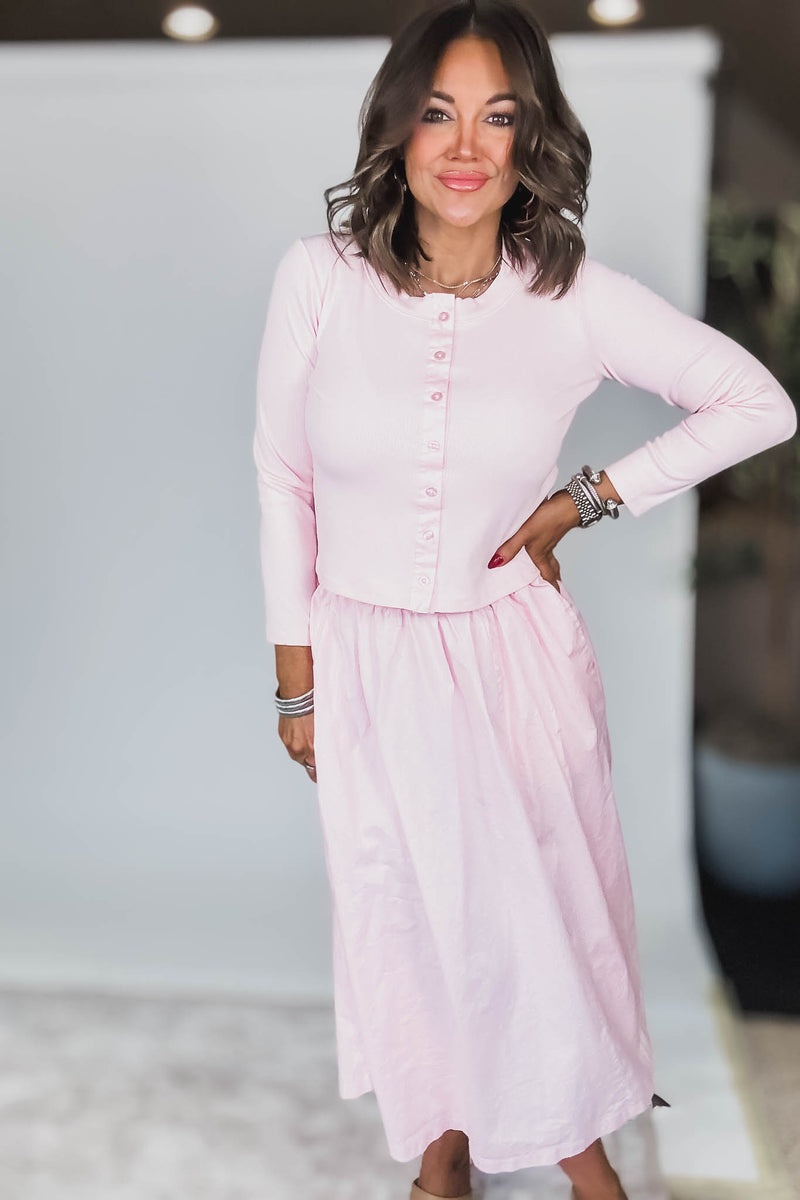 Spring Breeze Chalk Pink Skirt