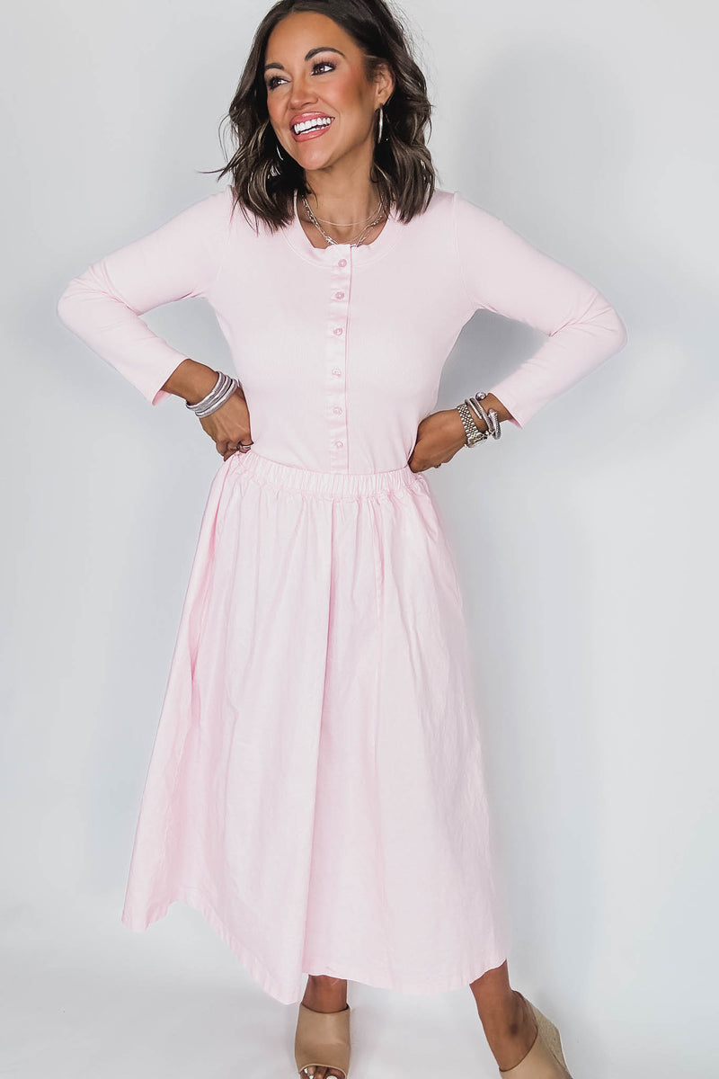Spring Breeze Chalk Pink Skirt