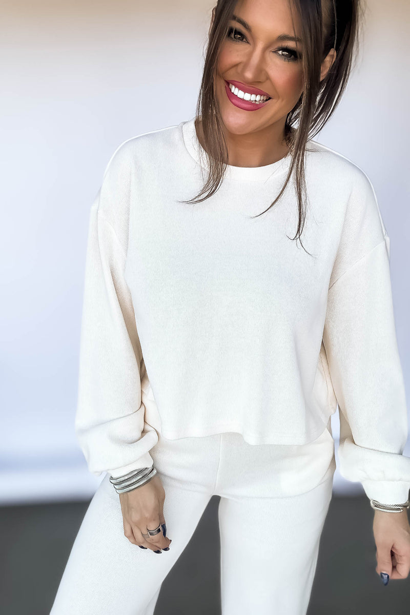 Relaxation Ivory Sweatshirt