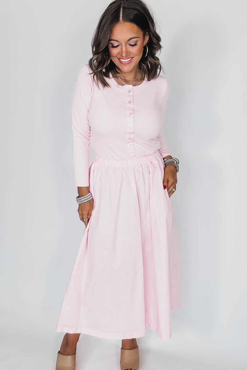 Spring Breeze Chalk Pink Skirt