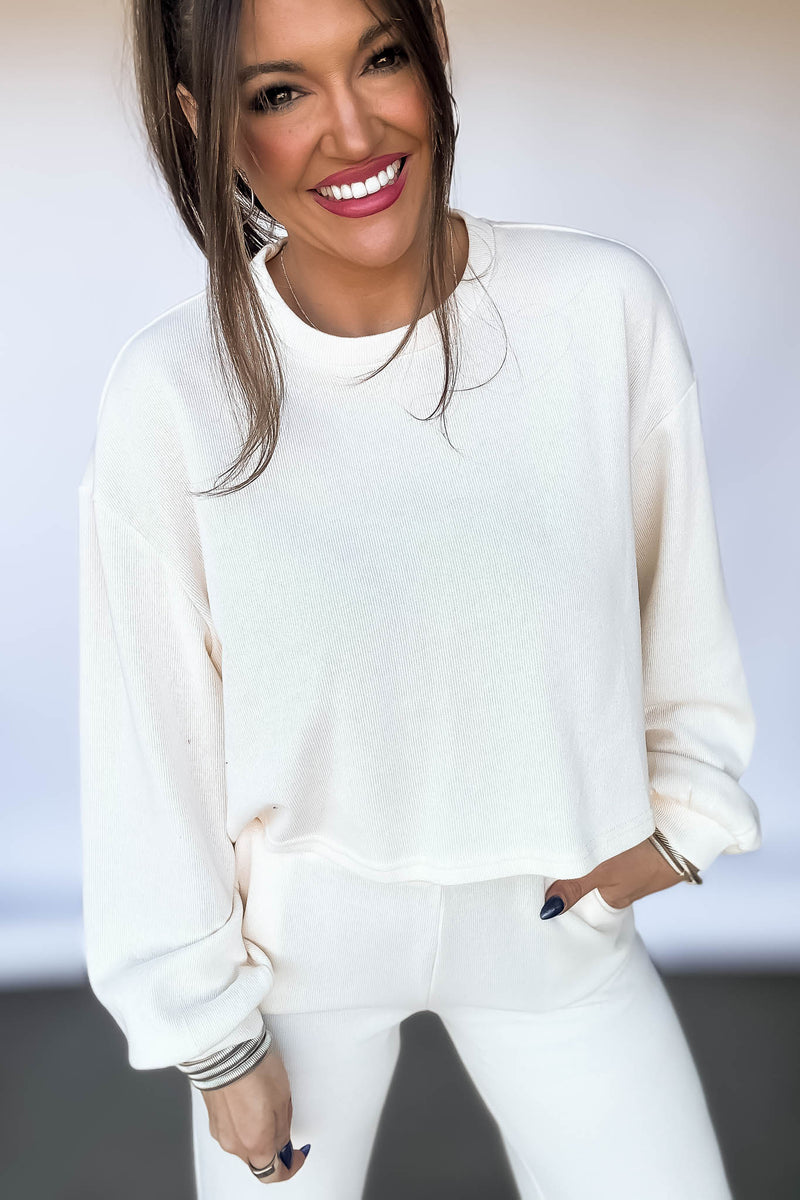 Relaxation Ivory Sweatshirt