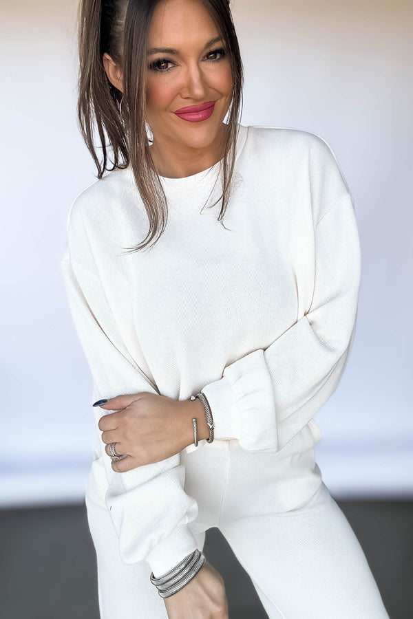 Relaxation Ivory Sweatshirt