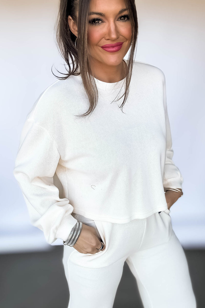 Relaxation Ivory Sweatshirt