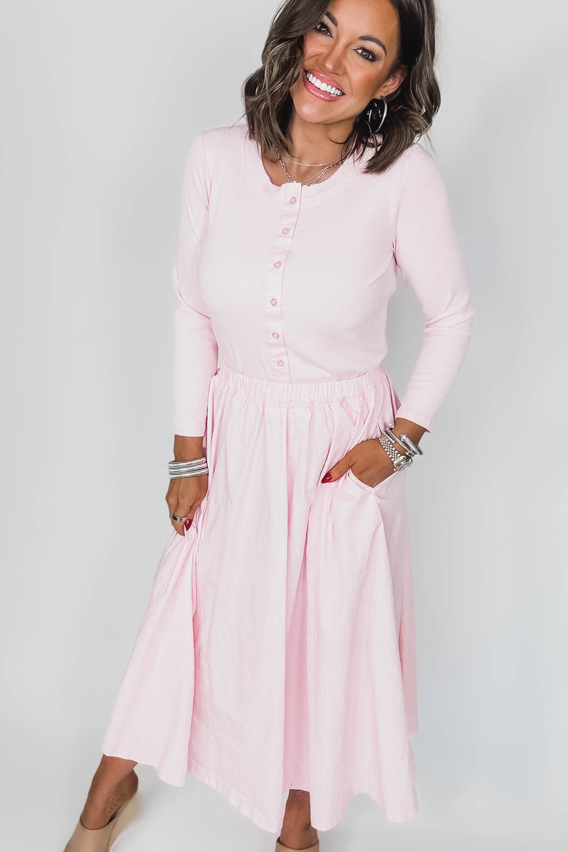 Spring Breeze Chalk Pink Skirt