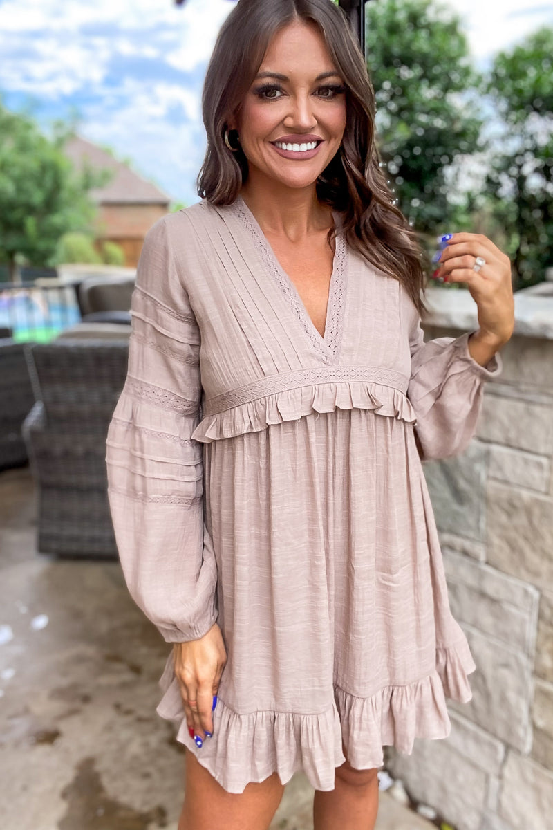 Clear Your Mind Ruffle Romper