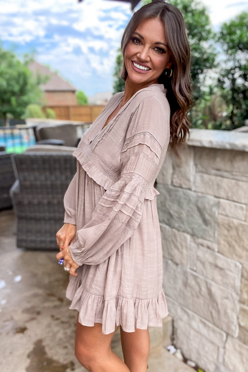 Clear Your Mind Ruffle Romper