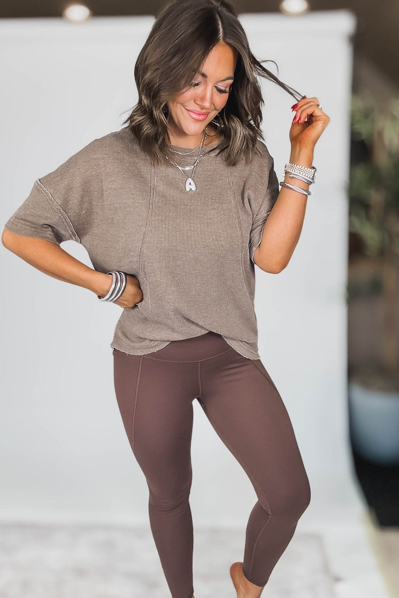 Venice Cloud Rich Soil Light Sculpt High-Waisted Leggings