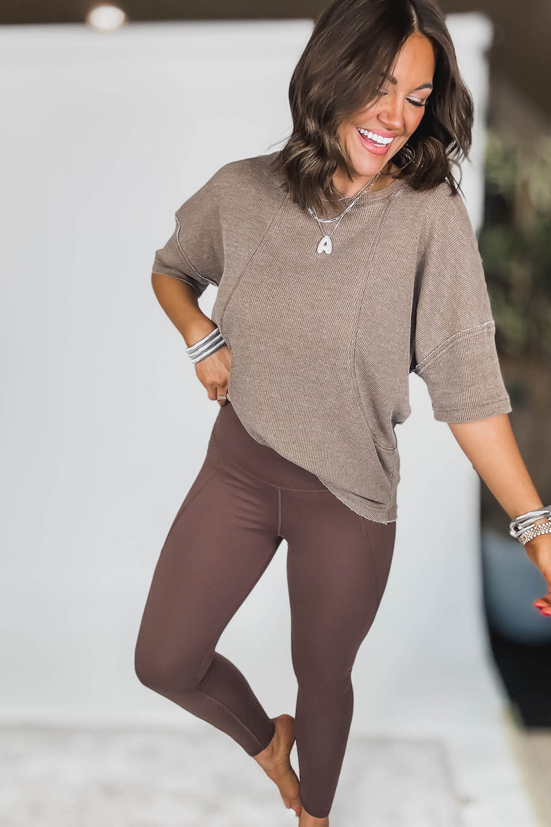 Venice Cloud Rich Soil Light Sculpt High-Waisted Leggings