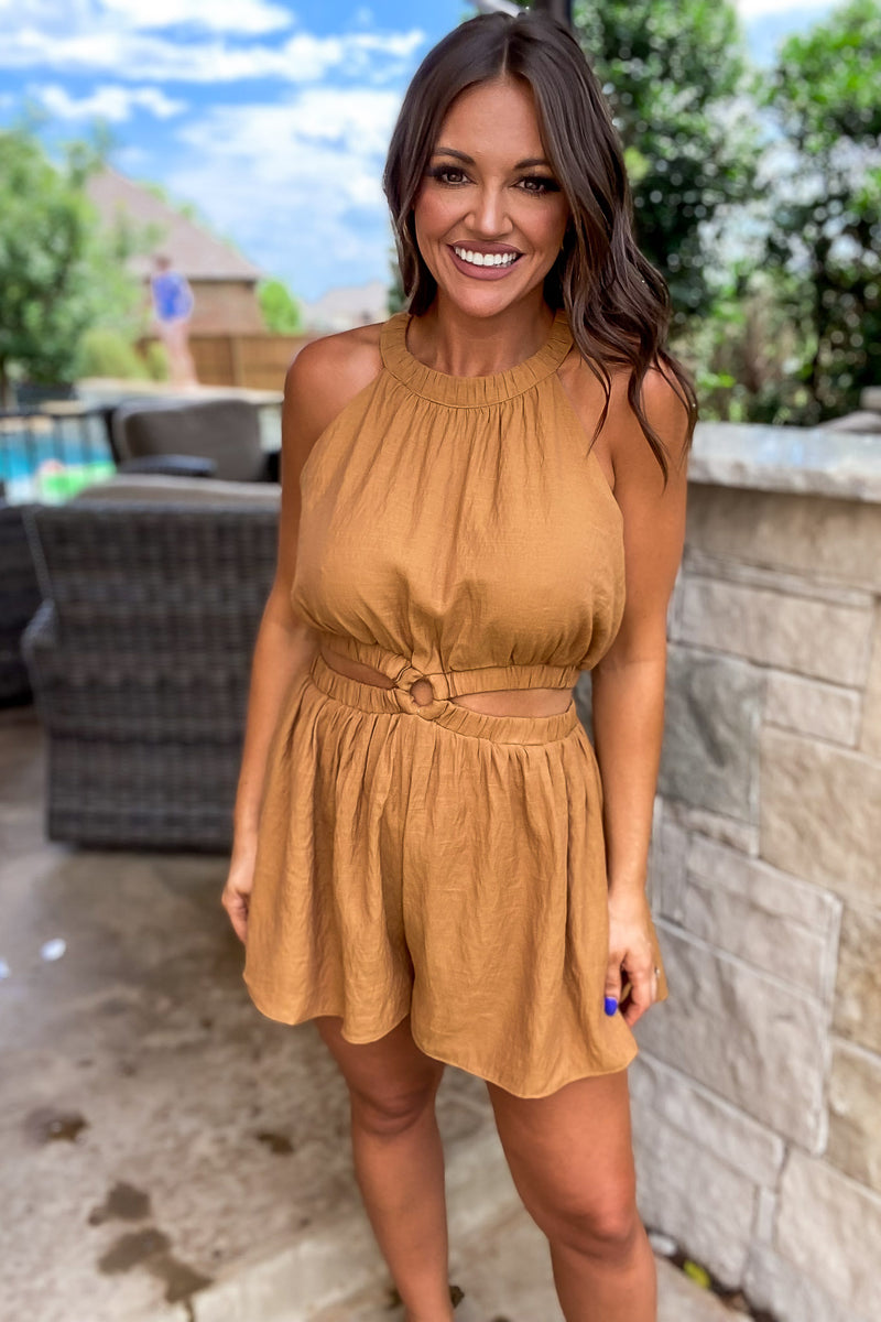 Love Your Destiny Terracotta Romper