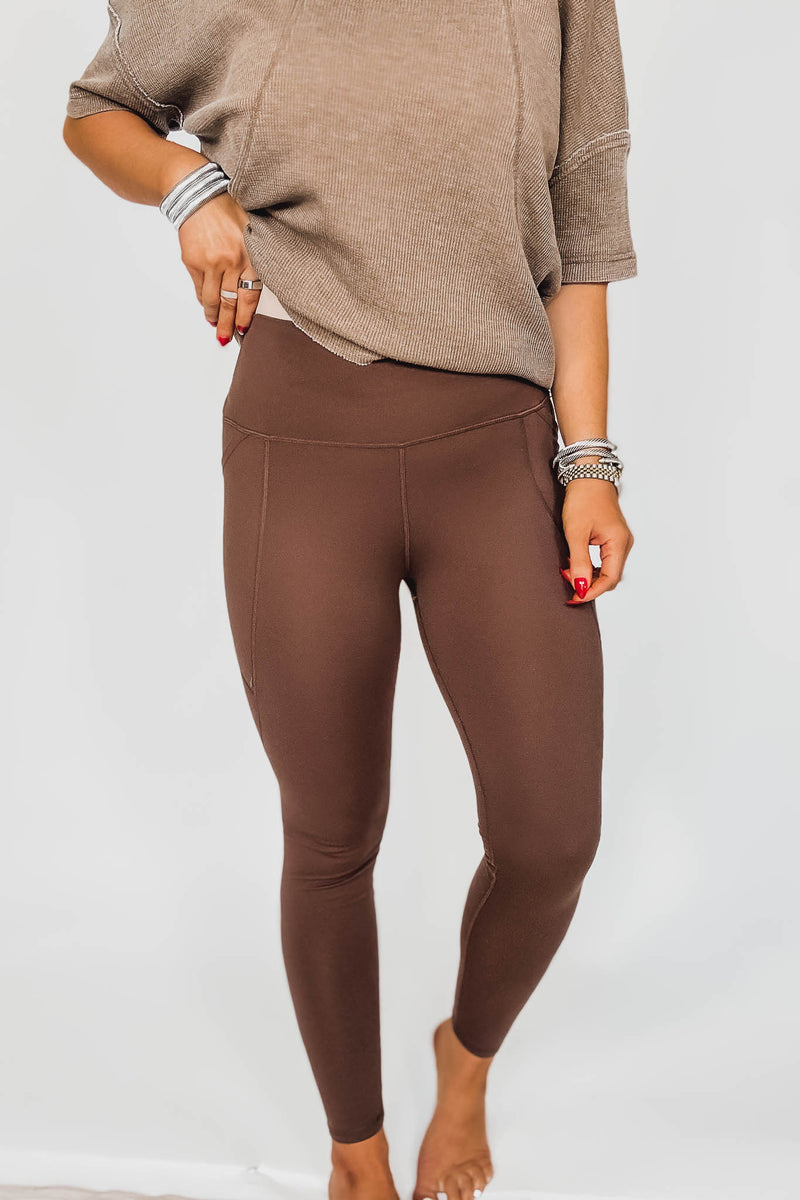 Venice Cloud Rich Soil Light Sculpt High-Waisted Leggings