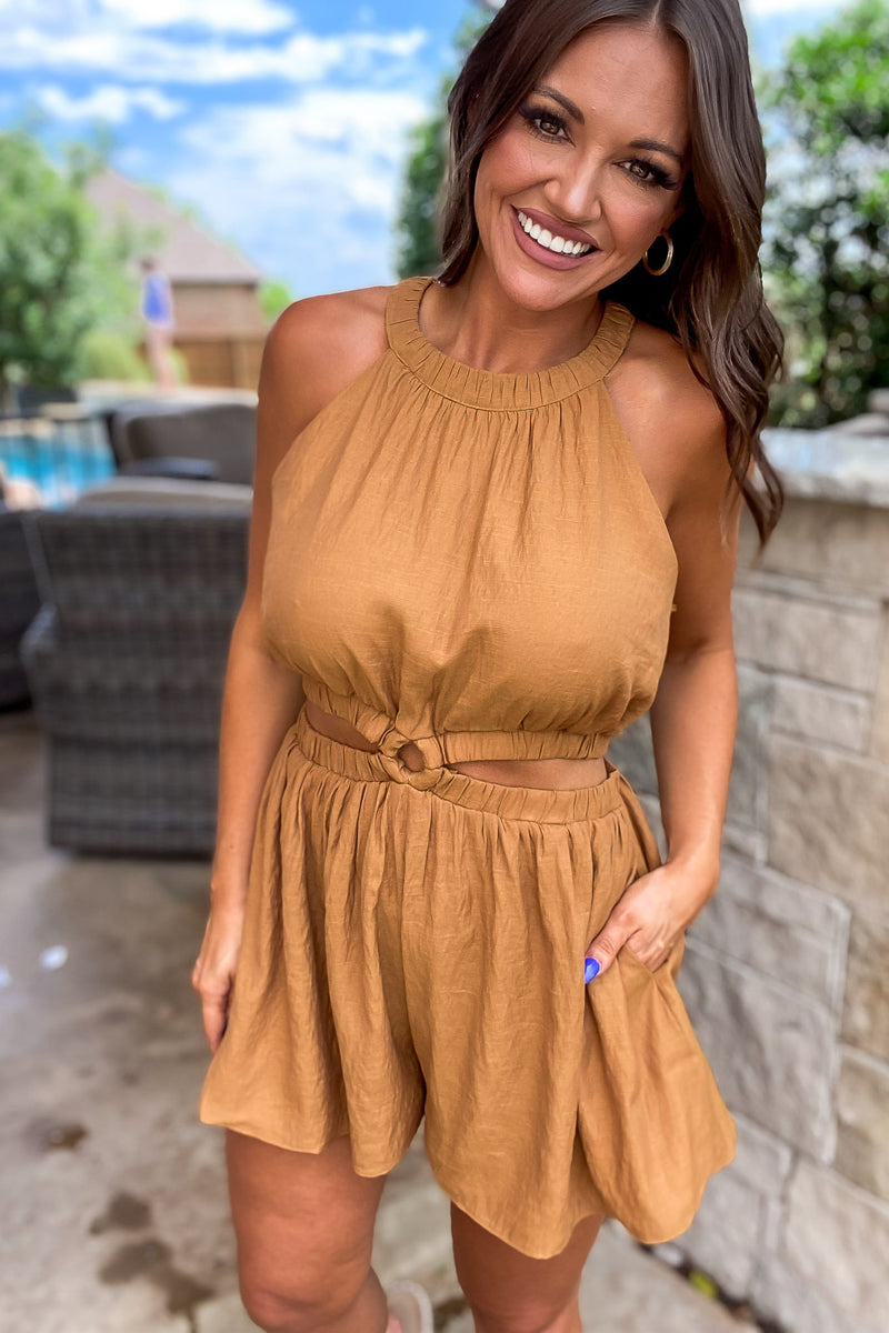 Love Your Destiny Terracotta Romper