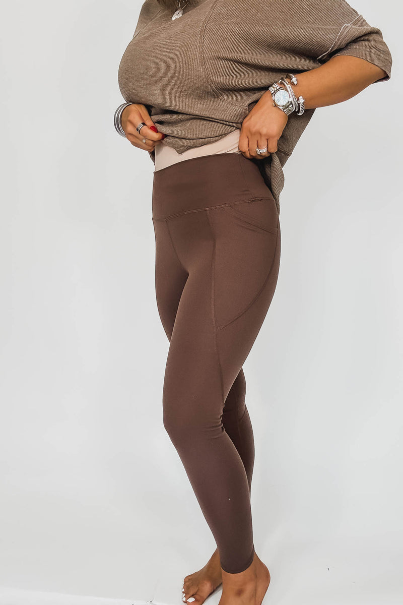 Venice Cloud Rich Soil Light Sculpt High-Waisted Leggings