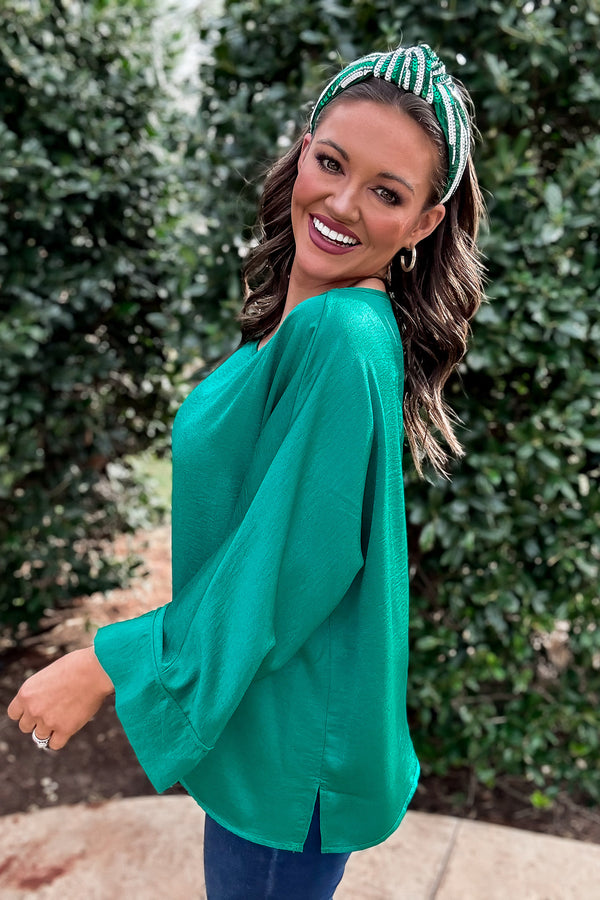 Mistletoe Magic Emerald Top