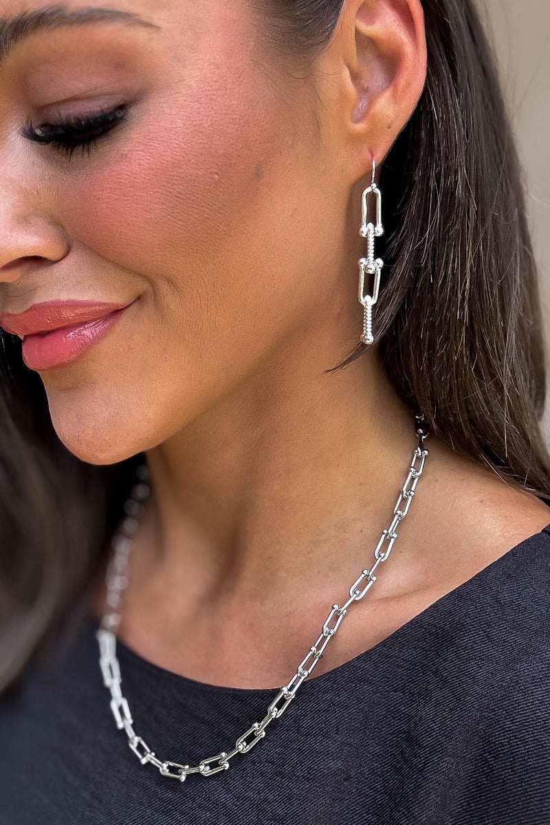 Silver Hardware Necklace