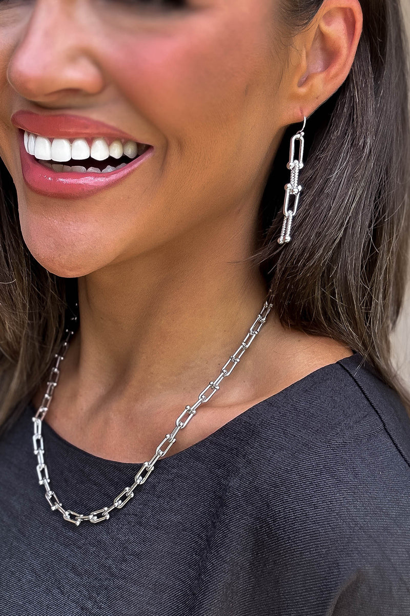 Silver Hardware Necklace