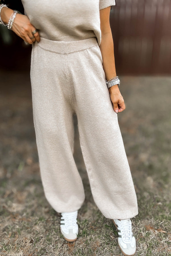 Mable Taupe Sweater Pants